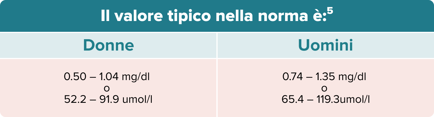Table Creatinine